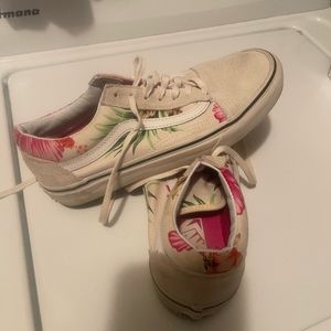 Womens Vans Floral Pattern